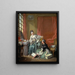 La modiste - François Boucher — indrammet kunstværk på væggen