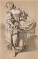ung pige danser - François Boucher — visning af kunstværket