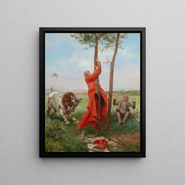 La bulle papale - François Brunery — indrammet kunstværk på væggen