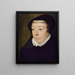 Portrait af Catherine de Médicis 1519-1589 dronning af Frankrig - François Clouet — indrammet kunstværk på væggen