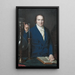 Portrait af Antoine François Comte de Fourcroy - François Dumont — indrammet kunstværk på væggen