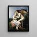 Cupidon og Psyche - François Gérard — indrammet kunstværk på væggen