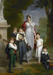 Portrait af Louise-Antoinette-Scholastique Guéhéneuc Madame la Maréchale Lannes Dronninginde af Montebello med sine børn - François Gérard — visning af kunstværket
