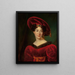 Portrait af Madame Lestapis og Boode Fille d'Henry Boode - François Joseph Kinson — indrammet kunstværk på væggen