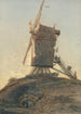Moulin sur une colline dans un paysage - François Louis Thomas Francia — visning af kunstværket