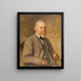 Portrait af arkitekten Charles Louis Girault 1851-1932 - François Schommer — indrammet kunstværk på væggen