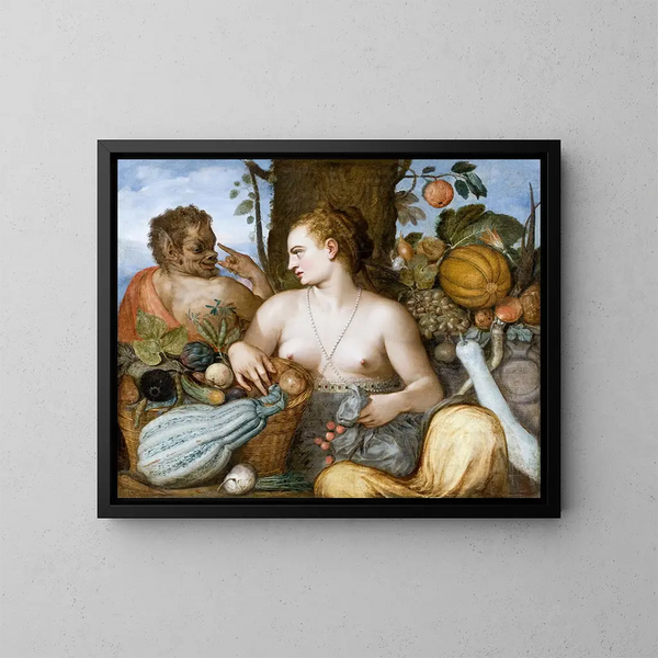 Pomone - Frans Floris — indrammet kunstværk på væggen