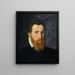 Portræt af doktoren af Elector of Brandenburg Léonard Thurneysser Zum Thurn fra Basel - Frans Floris — indrammet kunstværk på væggen