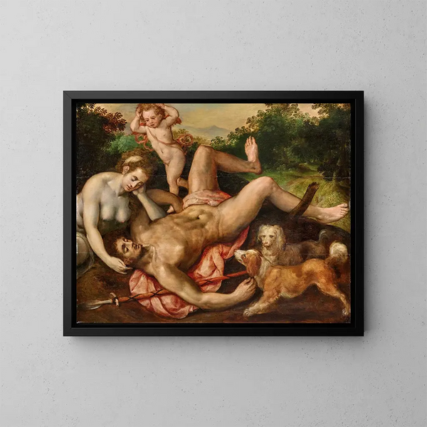 La Mort d'Adonis - Frans Floris — indrammet kunstværk på væggen