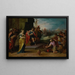 La Continence de Scipion - Frans Francken den Yngre — indrammet kunstværk på væggen
