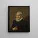 En gammel dame - Frans Hals — indrammet kunstværk på væggen
