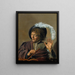 Dreng syngende med fløjte - Frans Hals — indrammet kunstværk på væggen