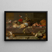 Blomster og frugt - Frans Snyders — indrammet kunstværk på væggen