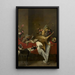 Frugtkurv med vildt og blomsterkrukke på et bord - Frans Snyders — indrammet kunstværk på væggen