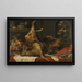 naturtro maleri med spisekammer - Frans Snyders — indrammet kunstværk på væggen