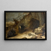 Porcs-épics og slanger - Frans Snyders — indrammet kunstværk på væggen