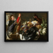 Naturtro med jæger - Frans Snyders — indrammet kunstværk på væggen
