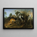 Le Renard rendant visite au héron - Frans Snyders — indrammet kunstværk på væggen