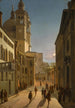 Venise Rio Terr Catecumeni med Santa Maria della Salute i det fjerne - Frans Vervloet — visning af kunstværket