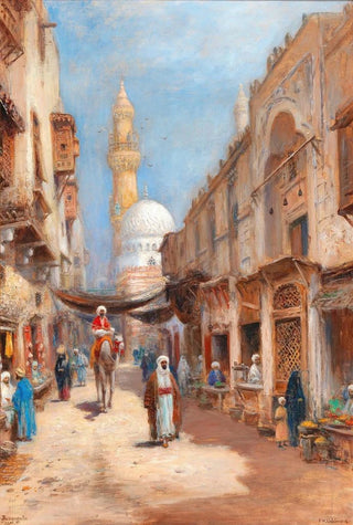 Frans Wilhelm Odelmark - Bazaar in Cairo.webp