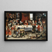 Festin Burlesque - Frans Xaver Hendrick Verbeeck — indrammet kunstværk på væggen