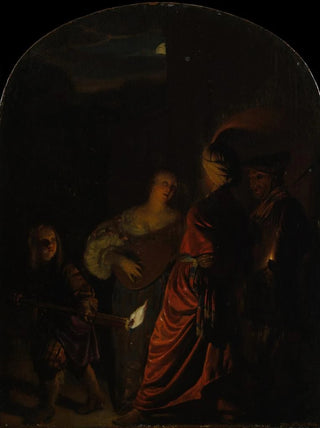 La Sérénade - Frans van Mieris den Ældre — visning af kunstværket