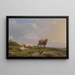 Moutons dans le paysage - Frans van Severdonck — indrammet kunstværk på væggen