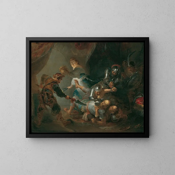 L'aveuglement de Samson - Franz Anton Maulbertsch — indrammet kunstværk på væggen