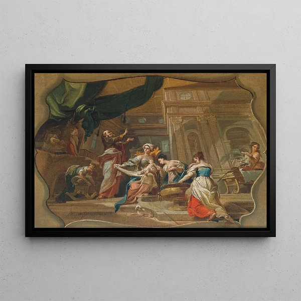 Franz Anton Zeiller - Die Geburt des Johannes.webp
