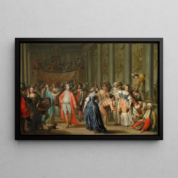 Franz Christoph Janneck - Masquerade Ball Masked Ball at Venice.webp