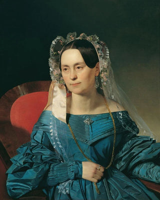 Franz Eybl - Dame in blauem Kleid.webp