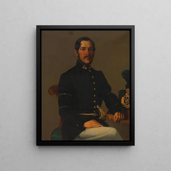Georg Ritter von Hofmann, kaptajn ved de kejserlige og kongelige miner, Østrigs mineautoritet - Franz Eybl — indrammet kunstværk på væggen