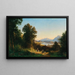 Vue de Salzbourg depuis Bergheim près de Plain - Franz Hinterholzer — indrammet kunstværk på væggen