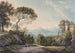 Vue de Tivoli à travers la vallée du Tibre au coucher du soleil - Franz Kaisermann — visning af kunstværket