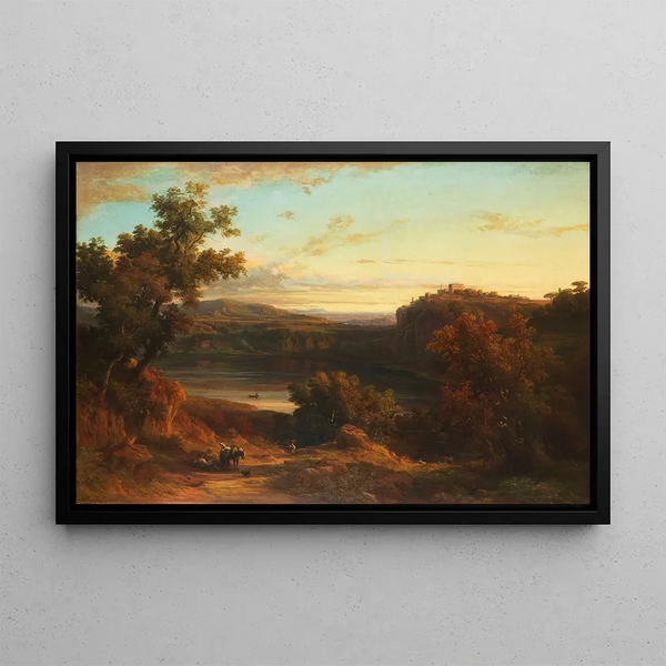 Franz Knebel - Veduta del lago di Nemi.webp