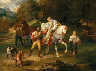 Franz Ludwig Catel - Rudolf of Habsburg and the priest.webp