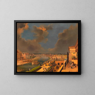 Franz Maleck von Werthenfels - Bau der Ferdinandsbrcke ber den Donaukanal.webp