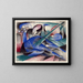 Heste drømmende - Franz Marc — indrammet kunstværk på væggen