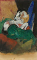 Grøn og Hvid Hest - Franz Marc — visning af kunstværket