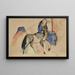 Petit animal fabuleux II - Franz Marc — indrammet kunstværk på væggen