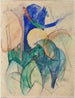 Mandrill - Franz Marc — visning af kunstværket