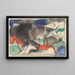 Bœuf rouge - Franz Marc — indrammet kunstværk på væggen