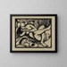 Bergère endormie - Franz Marc — indrammet kunstværk på væggen