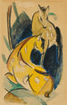 To gule dyr - Franz Marc — visning af kunstværket