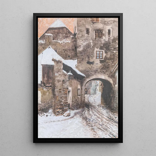 Franz Poledne - Kremser Tor in Drnstein im Winter.webp