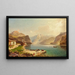 Vue du lac Achensee depuis la Scholastika vers Pertisau - Franz Richard Unterberger — indrammet kunstværk på væggen