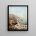 Amalfi - Franz Richard Unterberger — indrammet kunstværk på væggen