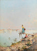 Vue de Venise au bord de la lagune - Franz Richard Unterberger — visning af kunstværket
