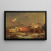 Fête de Santa Lucia à Amalfi - Franz Richard Unterberger — indrammet kunstværk på væggen