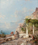 Sorrente på bugten af Napoli - Franz Richard Unterberger — visning af kunstværket